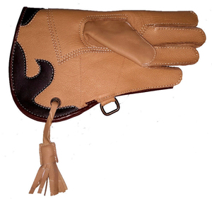 Manufacture Designed Leather Falconry <b>Gloves</b> With Custom Embroidery Wrist Outdoor Length Outdoor Sporty Style Falconry <b>Gloves</b> - Product Image 6