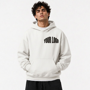 Sudadera con Capucha Personalizada para Hombre, Estilo Urbano, Algodón Grueso, Corte Holgado, Informal, a la Moda - Product Image 2