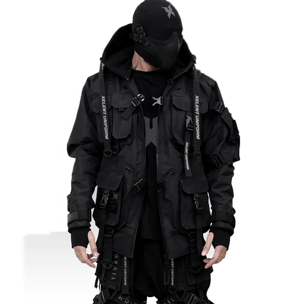 ジャケット・アウター NHollywood cotton ninja neck jacket tech urban-ninja-jacket_88c6a7fd-
