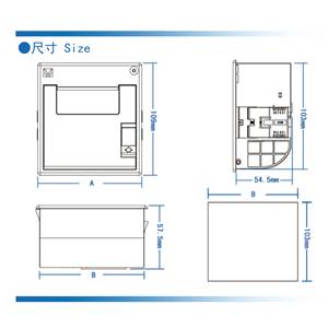 Imprimante thermique à panneau de 80 mm (3 pouces) WH-C07 avec coupe-papier automatique et ports RS232 TTL parallèles USB - Product Image 5