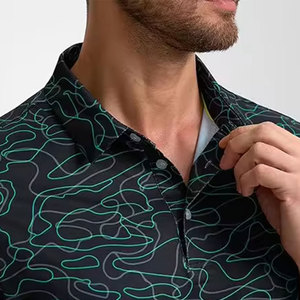 Polo homme de haute qualité en sublimation, respirant, en polyester, pour le tennis et l'entraînement en salle de sport - Product Image 3