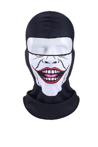 Pasamontañas Negro Completo con Estampado de Sonrisa, 100% Poliéster, Unisex, para Exteriores, Adulto, 56-58cm, Transpirable e Impermeable - Product Image 3