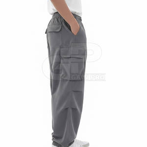 Pantalon cargo pour homme d'inspiration utilitaire, style streetwear, design de poches élégant, coupe confortable, idéal pour les voyages et les tenues décontractées - Product Image 5