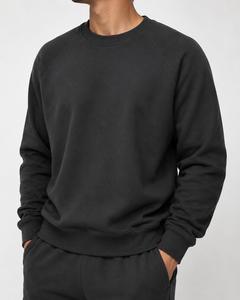 Sudadera de punto para hombre de 400 g/m², color carbón, cuello redondo, corte regular, manga raglán, color liso, estilo casual - Product Image 4