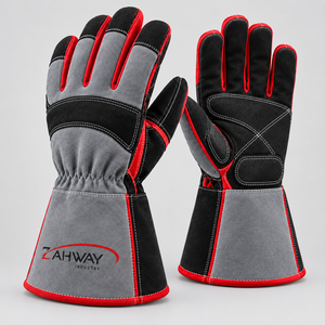 Gants de soudage à bas prix, gants tactiques en cuir, longueur de poignet personnalisée, durables, pour travaux extérieurs en hiver, gants de soudage - Product Image 3