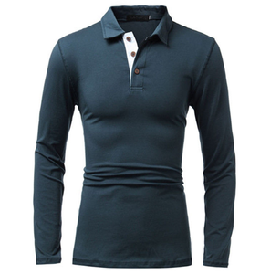 เสื้อถักแขนสั้นผู้ชายสำหรับฤดูใบไม้ผลิและฤดูใบไม้ร่วง ผลิตจากโพลีเอสเตอร์ผสมฝ้าย สีพื้น เป็นมิตรต่อสิ่งแวดล้อม แห้งเร็ว ระบายอากาศได้ดี - Product Image 4