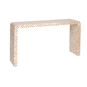 โต๊ะคอนโซลไม้มุกทรงหรูหรา ดีไซน์ดั้งเดิม ทำมือ ทนทาน เป็นมิตรกับสิ่งแวดล้อม รูปลักษณ์โบราณ เหมาะสำหรับวางบริเวณทางเข้า - Product Image 2