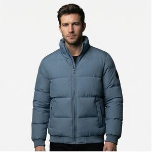 Nouvelle mode personnalisée veste légère en duvet Streetwear en toile de coton vestes pour hommes en duvet de canard en plumes - Product Image 1