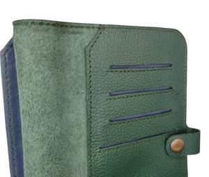 High Quality Custom Men's Genuine Leather Durable Fashion <b>Passport</b> <b>Wallet</b> Fold Long Pockets Card Travel Holders OEM Custom Logo - Product Image 6