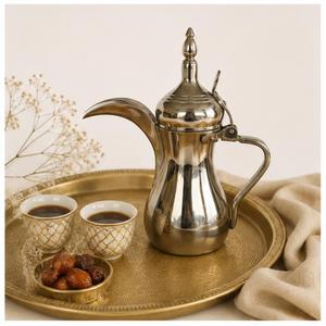 Luxury Stainless Steel Arabic Coffee <b>Pot</b> Dallah Traditional Qahwa Kettle Ramadan Decor and Hotel Tableware In Lowest Price - Product Image 4