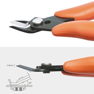 Stainless Steel Mini Flush Cutter Pliers 5 Inch Micro <b>Wire</b> Cutting Snips for Electronics Jewelry <b>Craft</b> and Plastic Models - Product Image 4