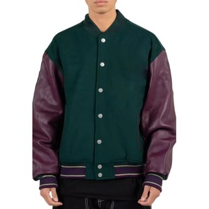 Blousons universitaires unisexes grandes tailles en gros, logo personnalisé, col montant, uni, haute qualité, vêtements d'extérieur d'hiver AMS SPORTS INTL - Product Image 3