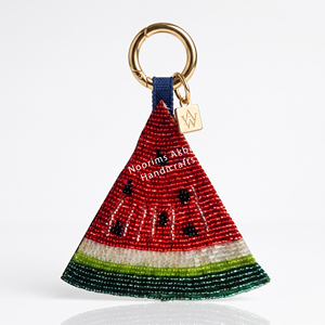 Wholesale Bulk OEM Beaded Lemon Slice Key <b>Ring</b> Custom Seed Bead Citrus Fruit Charm Manufacturer Handbag Pendant Supplier - Product Image 5