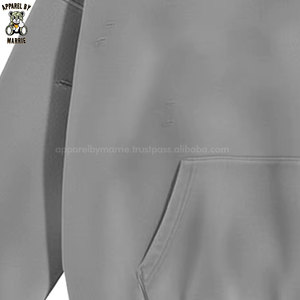 เสื้อฮู้ดดี้ผู้ชายผ้าฝ้ายสไตล์ดิสเทรส ผ้าฝ้ายเนื้อนุ่มสบาย สำหรับแฟชั่นแนวสตรีทแวร์ลำลองและสวมใส่ได้ทุกวัน - Product Image 2