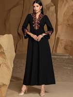 Abaya sur mesure, abaya de Dubaï, abaya noire en gros, abaya de luxe, robe musulmane pour femmes, abaya brodée, abaya modeste, fabricants OEM