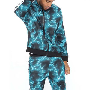 Chándal Premium con Estampado Reflectante Personalizado OEM 2026, Venta al Por Mayor, Corte Ajustado, Ropa para Hombre, con Cremallera y Pantalones Deportivos Personalizados - Product Image 2