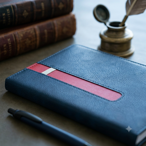 Aurelux RE009 Case Bound PU Leather Cover A5 Multicolor Premium <b>Notebook</b> Gift <b>Set</b> 192 Pages Custom Logo Executive Journal Pen - Product Image 2