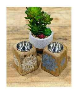 Brûleur d'encens indien en bois naturel écologique, fait main, rustique, porte-encens, attrape-cendres pour la décoration de la maison, le yoga et la méditation - Product Image 3