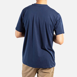 T-shirts en coton à manches courtes personnalisés avec impression de lettres et grandes poches, tendance mode décontractée du Pakistan 2026, vente en gros OEM - Product Image 2