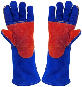 CAPTAIN INDUSTRY CI-WG-107 Guantes de Soldadura de Cuero de Alta Calidad con Diseño Personalizado, Antideslizantes e Impermeables - Product Image 2