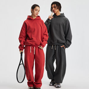 Conjuntos de Ropa Cálida para Hombre y Mujer, Otoño-Invierno, Sudadera con Cierre y Cuello Alto, Pantalones, Chándales Cálidos, Camisetas Deportivas para Hombre - Product Image 5