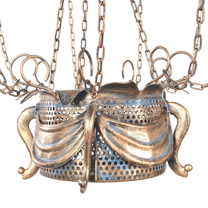 Vintage Hot Air <b>Balloon</b> Pendant Metal Cage Chandelier Hanging Lamp for Bar Cafe Restaurant Decoration 58.42Lx58.42Wx104.14H cm - Product Image 2