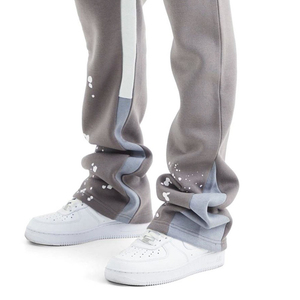 Men's <b>Jogger</b> Pants Custom Heavy Acid Wash Flare Sweat Pants Men <b>Stack</b> Flared Sweatpants Graphic Print Sun Faded Raw Edge Sweat - Product Image 4
