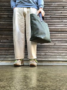 Bolso Tote de Lona y Cuero, Bolso de Hombro Vintage de Lona, para Viajes, Trabajo, Compras, Gran Capacidad, Impermeable, con Bordado Abierto, LCTB-0051 - Product Image 6