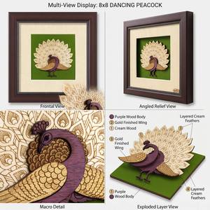 Premium Natural Wood Veneer Modern <b>Wall</b> Art Sheets <b>Wall</b> <b>Mounted</b> Interior Decoration - Product Image 2