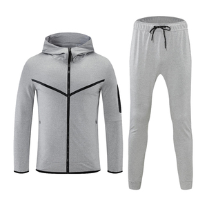 Wholesale <b>Men</b> Sweat Suits Zips 2 Pieces Hoodie Set Jogging Suit Tech Fleece <b>Track</b> Suit Custom Logo <b>Jacket</b> Tracksuits <b>for</b> <b>Men</b> - Product Image 1
