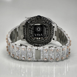 VANA JEWELS Two Tone Iced Out Moissanite <b>Watch</b> <b>Men</b> VVS Diamond <b>Watch</b> Stainless Steel Luxury Hip Hop <b>Wrist</b> <b>watch</b> - Product Image 6