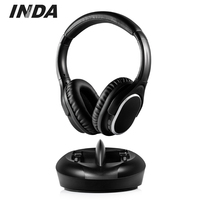 Auriculares Inalámbricos para TV con Base de Carga Automática, Auriculares de Larga Duración para Personas con Discapacidad Auditiva y Cine en Casa Familiar