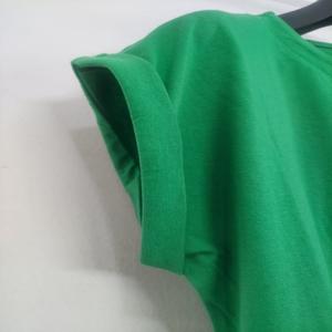 เสื้อยืดแฟชั่นผู้หญิงฤดูร้อนปี 2025-2026 ทรงเข้ารูป ผลิตจากโรงงานบังกลาเทศ แขนสั้น ผ้าฝ้ายลำลอง ขายส่ง สีพื้น - Product Image 5