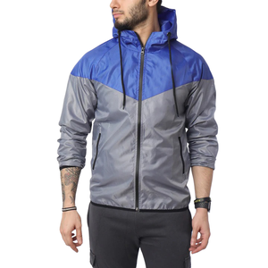 Lightweight <b>Men</b> Windbreaker <b>Jacket</b> 100% Polyester Breathable Custom Running <b>Jacket</b> - Product Image 1