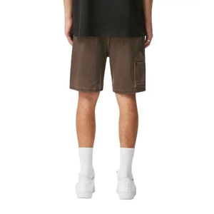Shorts en jean vintage streetwear pour hommes, coupe ample, style décontracté, personnalisables, pour l'été, prix de gros - Product Image 2