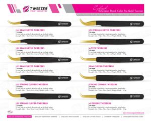 Juego de pinzas para extensiones de pestañas Soft Grip Best de acero inoxidable con puntas puntiagudas hechas a mano para resultados dignos de salón - Product Image 6