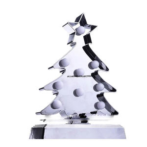 Elegantes Adornos Metálicos para Árbol de Navidad, Decoración para Sala de Estar, Estilo Moderno para el Hogar y Adorno Decorativo Festivo de Temporada - Product Image 2