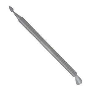 Empujador de Cutículas Profesional de Doble Extremo de Acero Inoxidable con Acabado Satinado, Cuchara Ancha, Herramienta de Precisión para Limpiar Cutículas - Product Image 3