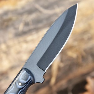 Cuchillo de Bushcraft Personalizable de 8 Pulgadas con Hoja Fija Recubierta en Polvo, Mango G10, OEM, para Caza, Desollado y Camping, con Funda - Product Image 4