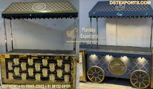 Mostradores de comida de boda de estilo dosel colorido, nuevos puestos de comida de dosel para función de boda, contadores de comida de boda al aire libre para Decoración - Product Image 5