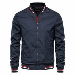 Bomber <b>Jacket</b> Men Casual <b>Slim</b> <b>Fit</b> Stand Collar Canvas Winter High Quality Vintage <b>Jackets</b> - Product Image 3