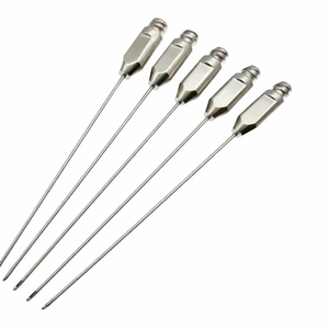 Cánula Lacrimal Fasanella Bangerter, Calibre 23, Eje Reforzado de Acero Inoxidable, Instrumento Oftálmico para Conducto Lacrimal - Product Image 1