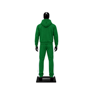 Custom <b>Green</b> Graphic Printed Hoodie <b>Tracksuit</b> <b>Men</b> Streetwear Hooded Sweatshirt Jogger Pants Set Wholesale Casual Sportswear - Product Image 2