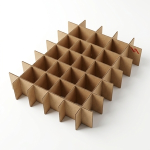 Custom Corrugated Cardboard <b>Divider</b> Grid Partition Insert Separator for Fragile Item Packaging Protection - Product Image 1
