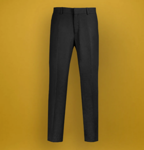 Black Men <b>Suit</b> Pants Formal <b>Trousers</b> Straight Leg Office <b>Wedding</b> Event Wear - Product Image 1