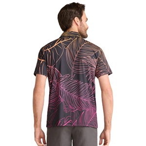 Ropa de talla grande para hombre, elegantes polos estampados, polos casuales de manga corta con diseño personalizado a la moda para hombre - Product Image 3