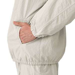 Veste coupe-vent à capuche unie beige clair pour homme, fermeture éclair, style décontracté, vêtement d'extérieur sportif pour le printemps - Product Image 4