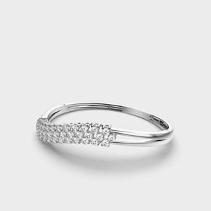 White Gold Round Diamond Tennis <b>Bracelet</b> Prong Setting Luxury Elegant Contemporary Women's Wedding Gift Jewelry - Product Image 3