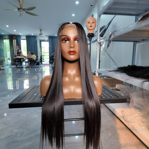Wholesale Body Wave Long Human Hair <b>Wigs</b> for Black Women Peruvian Hair <b>Cheap</b> U Part <b>Wig</b> Glueless Remy Human Hair - Product Image 2