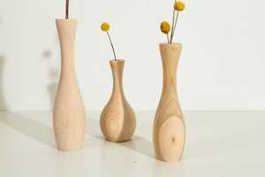 แจกันดอกไม้ไม้ทำมือสุดหรู ผลิตจากไม้ธรรมชาติ เหมาะสำหรับจัดแสดงดอกไม้ - Product Image 4